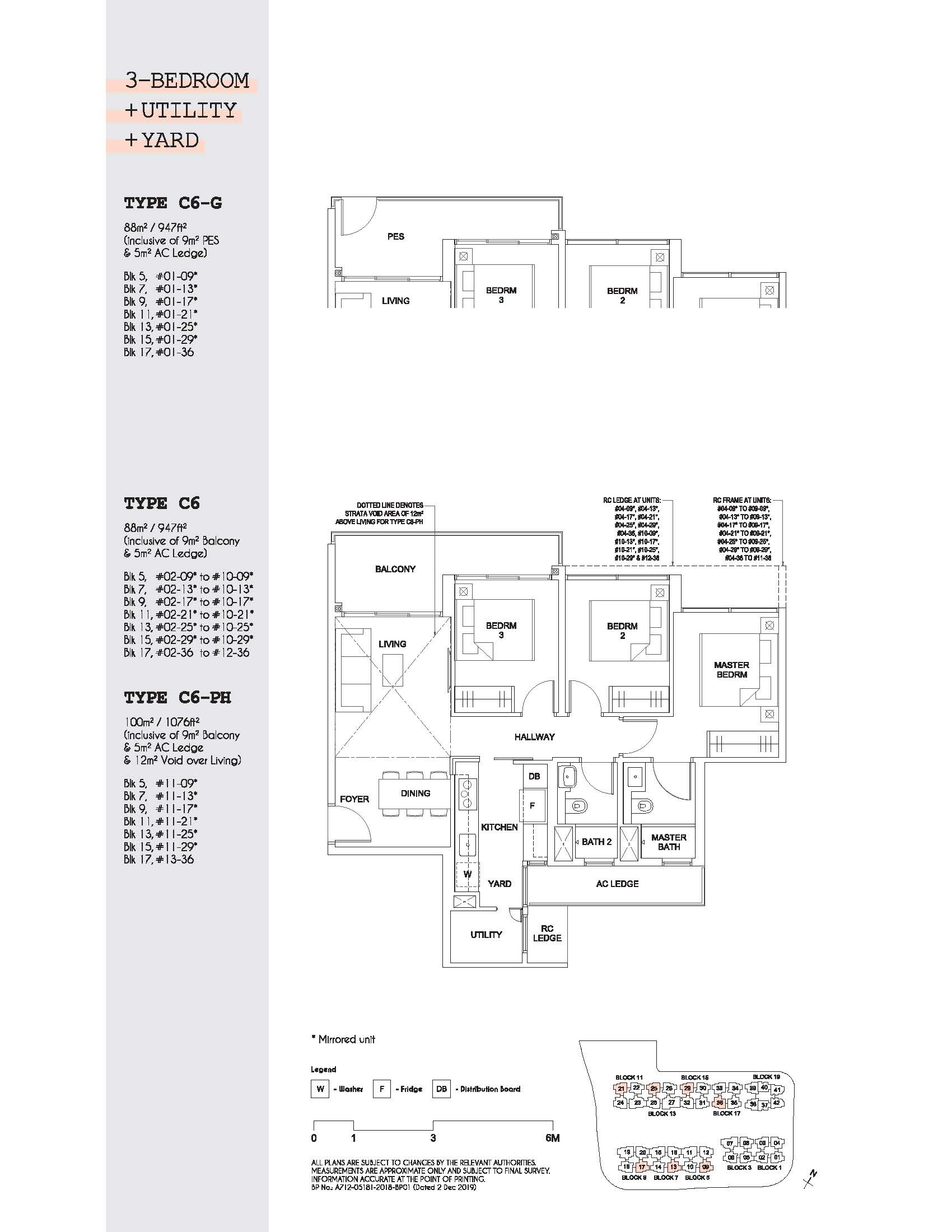 Parc_Canberra - 3-Bedroom + Utility + Yard - Type C6 (947sqft)